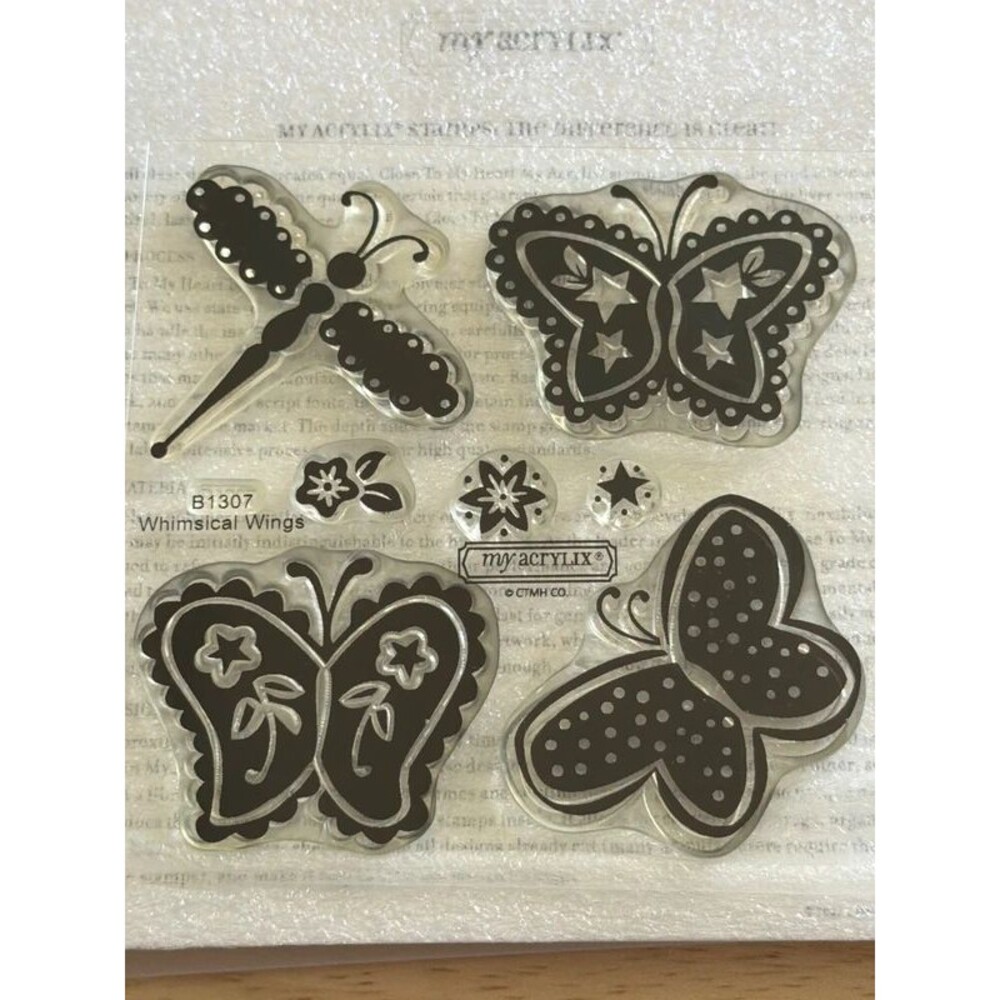 whimsical wings stamp set butterflies
